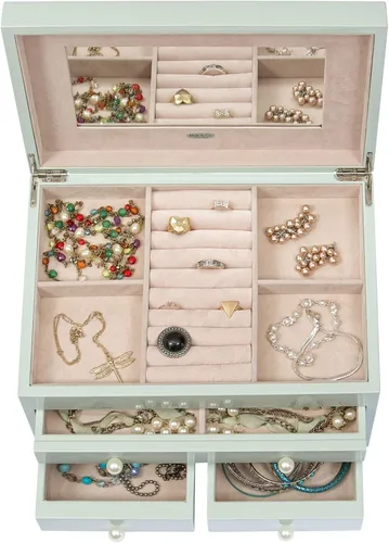 Miniatura 6 de Mele & Co. Bianca - Joyero de madera con acabado de mar.