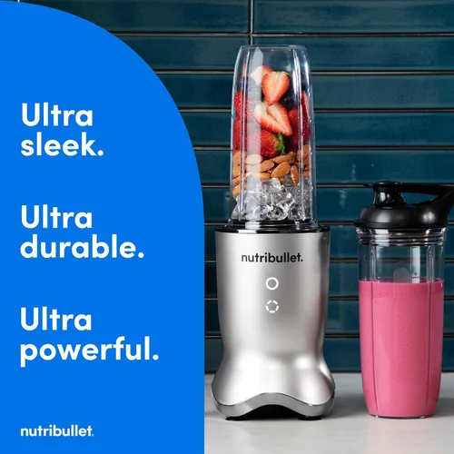 Miniatura 2 de nutribullet Batidora Ultra Personal, versión Deluxe, NB80500, 32 oz, Gris Plateado