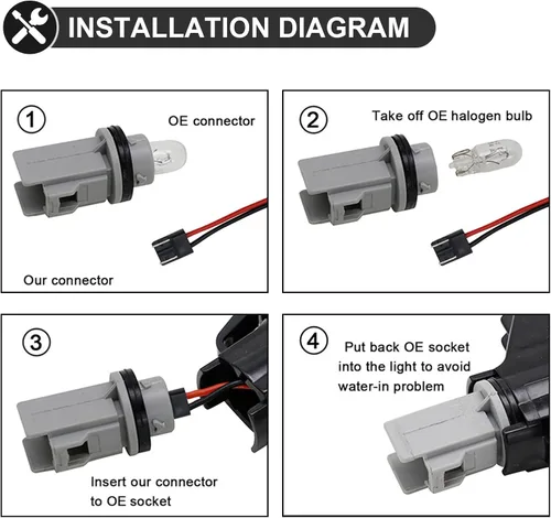 Miniatura 8 de Luces de posición laterales para Civic de 10ª generación 2016-2021, repuesto de luces de guardabarros ámbar para Hond'a Civic Sedan Coupe Hatchback