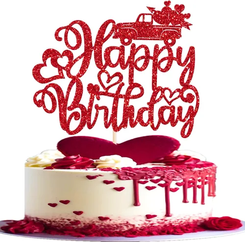 Miniatura 14 de Paquete de 24 adornos para cupcakes con purpurina en forma de corazón con temática de amor dulce, decoración de pasteles para el día de San