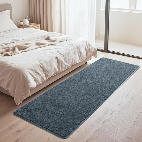 Miniatura 4 de Alfombra suave de pasillo de 2 x 6 pies para pasillos, alfombras pequeñas de cabecera de espuma viscoelástica gruesa para dormitorio, sala de estar