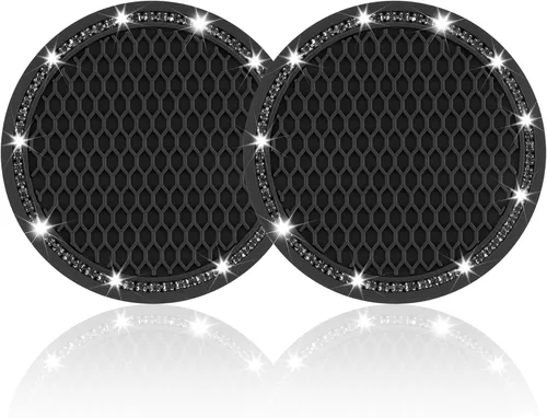 Miniatura 24 de JUSTTOP - Portavasos para automóvil, paquete de 2 unidades, universal, antideslizante, soporte para tazas, accesorios para interiores de automóvil