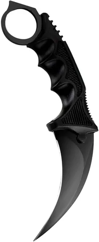TOPOINT Cuchillo Karambit, cuchillo de hoja fija de acero inoxidable con funda y cuchillo de cordón CS-GO para caza, campamento y supervivencia en