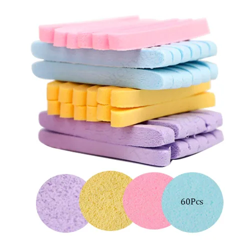 Miniatura 12 de Esponja facial comprimida, 60 unidades de PVA profesional para remoción de maquillaje, esponjas faciales redondas, almohadillas de spa, limpieza