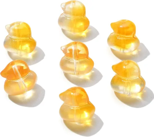 Miniatura 23 de LiQunSweet 100 cuentas de cristal checo transparentes de 10 colores, cuentas sueltas de hoja de trébol para hacer joyas y manualidades, 0.295 x
