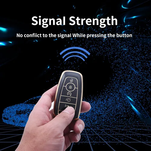 Miniatura 4 de Funda para llavero Ford, compatible con Ford Fusion F150 F250 F350 F450 F550 Edge Explorer Smart Key Premium Soft TPU Anti-polvo Protección completa