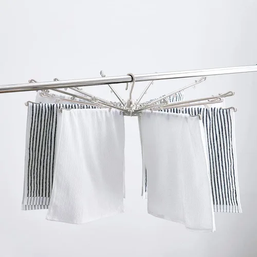 Miniatura 4 de Bestco NY-278 Stainless Steel Clothesline, Laundry Dryer, Parasol 3 Tiers, Large Capacity, Indoor, Width 34.6 x Depth 34.6 x Height 67.9 inches