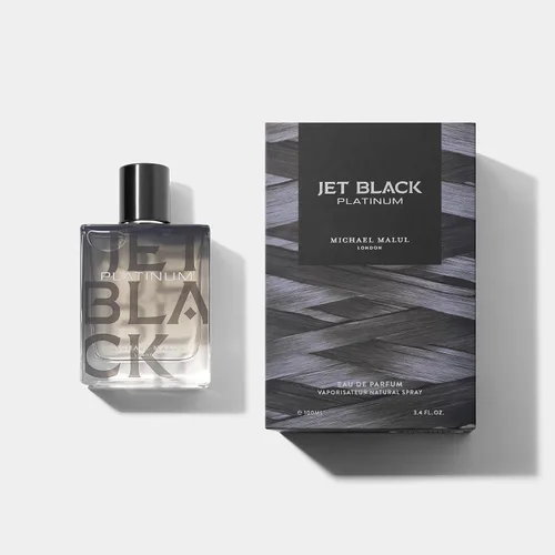 Miniatura 3 de Michael Malul Jet Black Platinum Eau de Parfum para Hombre - 3.4 fl oz 3.4oz