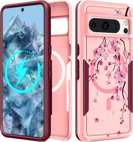 Miniatura 51 de Funda para Moto G 5G 2024 – Compatible con MagSafe para mujeres y niñas, bonita funda protectora magnética para teléfono, diseño femenino Kawaii