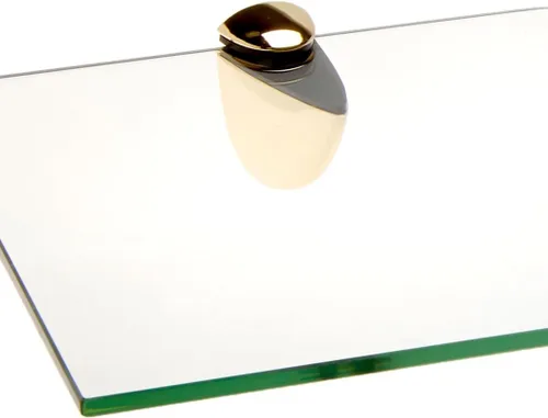 Miniatura 2 de Spancraft Glass Eagle8x32-Latón Eagle Bent Estante de cristal, soporte de latón, 8" x 32