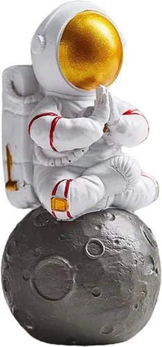 Estatua de astronauta de resina, figura de astronauta, estatuas de astronauta, modelo de escultura para regalos para el hogar, recuerdos, caja de