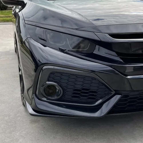 Miniatura 4 de SlickMod Vinilo precortado tintado en humo para faros delanteros y antiniebla de Honda Civic 2016-2021