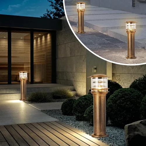 Miniatura 2 de SLAWA Tapas de poste al aire libre, luces de aluminio para caminos de paisaje, con pantalla acrílica, impermeable, columna, pilar, cerca, cubierta