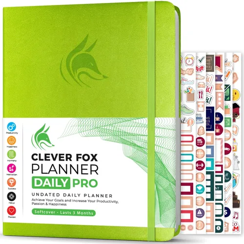 Miniatura 22 de Clever Fox Agenda Daily PRO – Agenda diaria de 8.5 x 11 pulgadas tamaño A4 y diario de gratitud para aumentar la productividad, gestión del tiempo