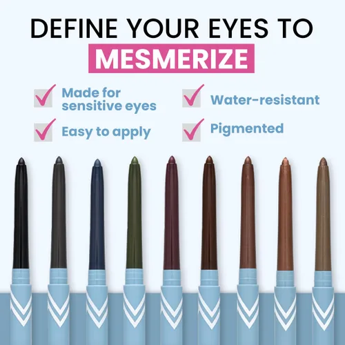 Miniatura 3 de PRIME PROMETICS PrimeEyes Delineador de Ojos en Gel para Mujeres Maduras – Resistente al Agua, de Larga Duración y a Prueba de Manchas – Textura