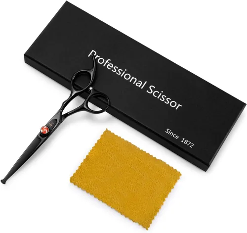 Miniatura 5 de PURPLEBIRD Tijeras de corte de pelo de 6 pulgadas para niños, puntas redondeadas, tijeras profesionales de peluquería para corte de pelo