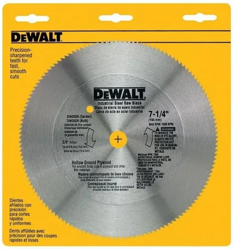Miniatura 2 de DEWALT Hoja de sierra circular, 7 1/4 pulgadas, 140 dientes, corte de madera (DW3326)