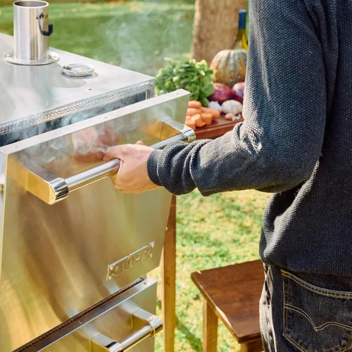 Miniatura 3 de Keveri H1 Inox Horno de Carbón de Acero Inoxidable Multiusos Parrilla, Ahumador, Asador, Horno, Horno de Pizza