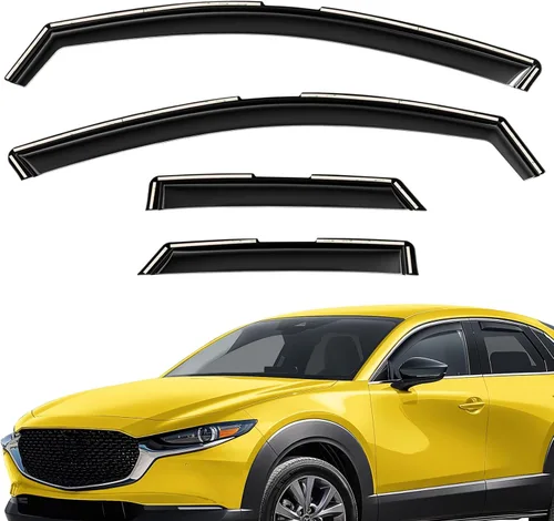 Miniatura 26 de Deflectores de ventana extra duraderos en el canal, protectores de lluvia aptos para Lexus GX 2010-2023, viseras solares, ventilación de viento