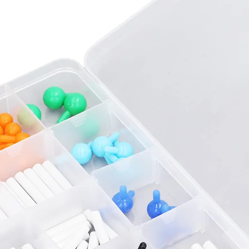 Miniatura 8 de Kit de modelo molecular de química, color vibrante fácil de desmontar Modelo de estructura molecular PP educativo interesante para la clase