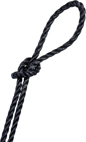 Miniatura 4 de HONGDA Cuerda de nailon Tarred Bank de 465 pies, cuerda de nailon #36, cuerda de nailon negro de 0.098 pulgadas, cuerda de sena trenzada fuerte