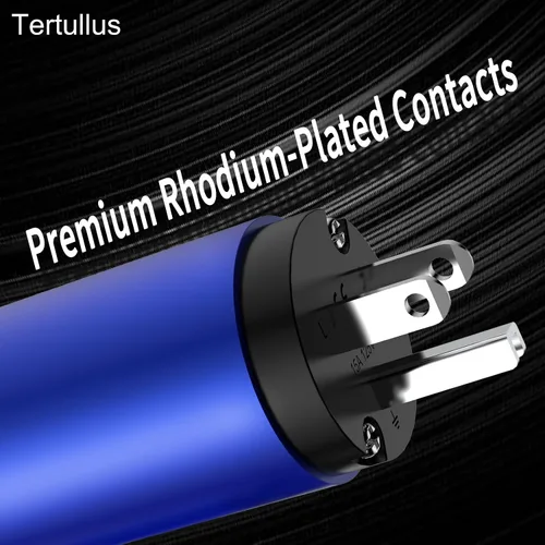 Miniatura 5 de Tertullus Cable de alimentación de alta fidelidad, cable de alimentación audiófilo de audio Ac 11AWG 125V 15A con enchufe IEC C15 de EE. UU.