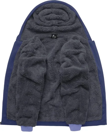 Miniatura 64 de SCODI Sudaderas con capucha para hombre, forro polar pesado, cremallera completa, forro de sherpa grueso, chaqueta con capucha