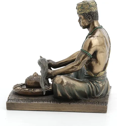 Miniatura 6 de Veronese Design - Estatua de dios africanos de 5 1/8 pulgadas de alto Orunla el Orisha de la Sabiduría, destino y profecía, acabado de bronce antiguo