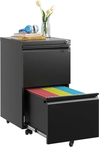 Miniatura 9 de Guizeeopo Armario de almacenamiento de metal con estantes ajustables, gabinetes de almacenamiento de garaje con puertas y estantes, archivadores