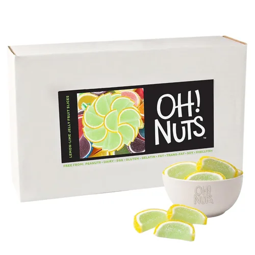 Miniatura 15 de Oh! Nuts Jelly Fruit Slices - Caramelos grandes surtidos de azúcar, bolsa a granel de 5 libras Confitería tradicional de gomitas masticables
