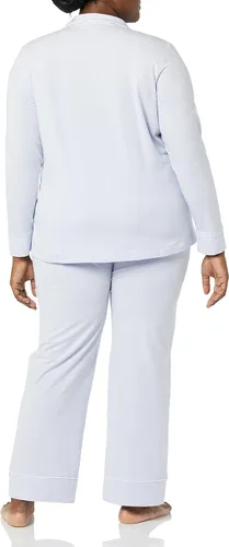 Miniatura 4 de Tienda Essentials Conjunto de pijama de manga larga modal de algodón para mujer (disponible en tallas grandes)