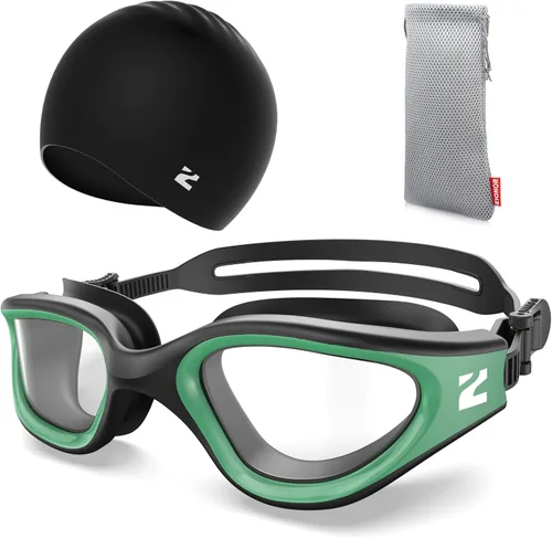 Miniatura 10 de ZIONOR Gafas de natación para adultos, G1 Air con protección UV antivaho y a prueba de fugas, ajuste cómodo para adultos, hombres y mujeres, incluye