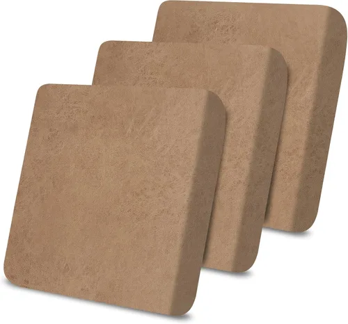 Miniatura 84 de Fundas de cojín tipo cuero para sofá, juego de fundas protectoras de muebles para sillón seccional, sofá biplaza de tela de elastano elástica