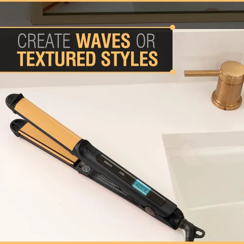 Miniatura 3 de CHI Tourmaline Cerámico 3 en 1 Multi Styler, Plancha para Rizar y Ondular con Placas de 0.75", Tubo de 1", para Cabello Brillante y Sin Frizz, Negro