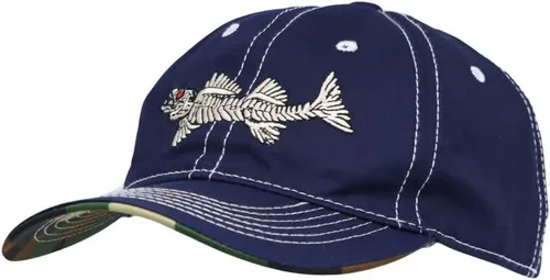 Miniatura 6 de WITHMOONS Sombrero de pesca de algodón bordado de hueso de pescado Trucker Dad Gorra de béisbol YZ10119