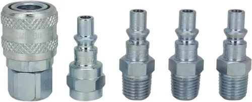 Miniatura 2 de Milton S-213 1/4" NPT A Style Acoplador y enchufe Kit – 5 piezas