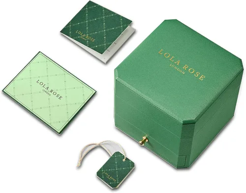 Miniatura 4 de Lola Rose Dainty Women's Wrist Watch Green Malachite Dial, Wrapped by Stylish Gift Box, Elegant Present for Ladies and Loved Ones