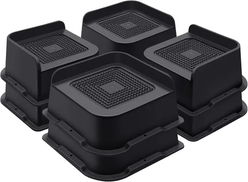 Miniatura 34 de ANNKUT Elevadores de cama de 1 pulgada resistentes, elevadores de muebles para cama, escritorio, mesa, sofá, sofá, elevadores de cama de gran