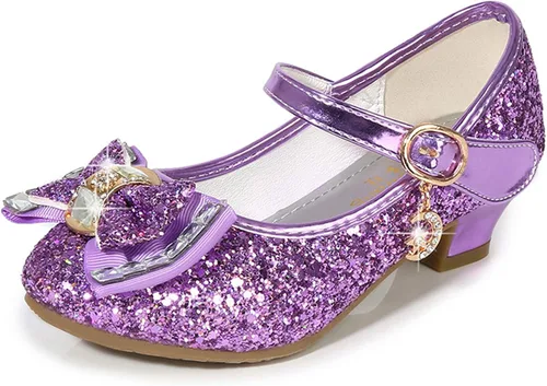 Miniatura 8 de Cadidi Dinos Zapatos de vestir para niñas con tacón de fiesta de boda Mary Jane Princess Flower Shoes (bebé/niño pequeño/niño grande)