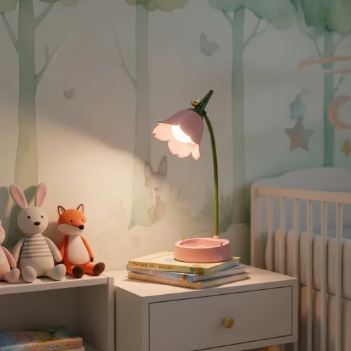 Miniatura 10 de Lámpara de escritorio LED mágica JD Cordless Luz de mesa ajustable cuello de cisne regulable táctil recargable batería cuidado de los ojos luz Rosa