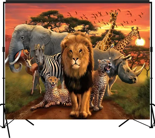 Miniatura 7 de Fondo Escénico de Animales Polares Grande Banner Estudio Fotografía Fondo de cabina de fotos 7x6feet #2190
