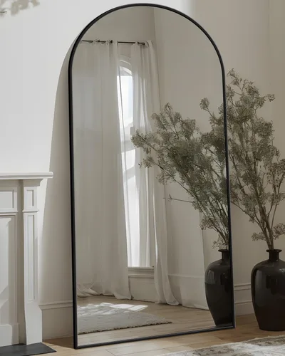 Miniatura 12 de Antok Espejo de Cuerpo Entero, Espejo de Piso de 58"x18" con Soporte, Espejos Montados Colgantes para Dormitorio, Sala de Estar, Vestidor, Comedor