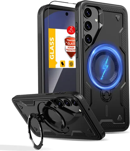 Miniatura 23 de Funda magnética para Google Pixel 9A compatible con cargador inalámbrico MagSafe, para Pixel 9A, funda de teléfono integrada de 360 °, con 2
