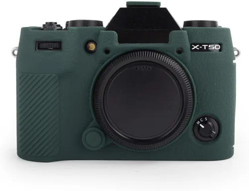 Miniatura 12 de MUZIRI KINOKOO Funda de silicona compatible con cámara digital Fujifilm X-T50 XT50, goma suave Fuji XT50 X-T50 con superficie esmerilada, agarre