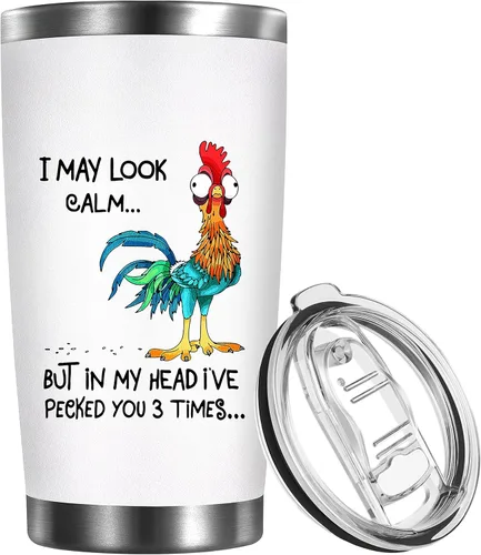 Petitian Elección de pollo para amantes del pollo, mujeres y hombres, divertidas ideas temáticas de pollo asador, niñas para amigos, vaso de café de