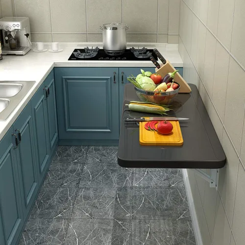 Mesa multifunción montada en la pared, mesa de trabajo plegable, escritorio de ordenador de oficina en casa, mesa de comedor flotante de cocina,