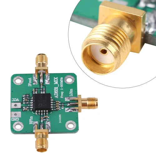 Miniatura 7 de AD831 transductor de alta frecuencia módulo mezclador RF 500MHz ancho de banda mezcla abajo mezcla mezclador equilibrado doble convertidor