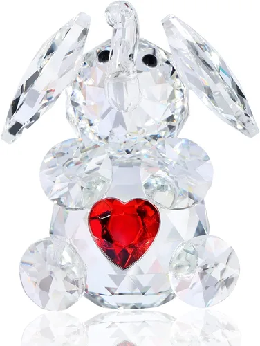 YWHL Bonitos regalos de elefante de cristal para mujer, ideas de regalo de elefante blanco hecho a mano, decoración de animales borrachos pequeños,