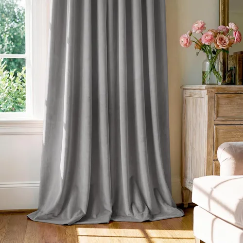 Miniatura 215 de StangH Cortinas de Terciopelo Verde Esmeralda de 96 Pulgadas - Cortinas Opacas de Terciopelo de Lujo Súper Suaves, Elegante Cobertura de Ventana