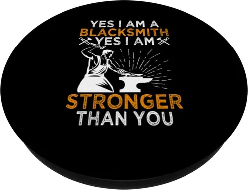 Miniatura 2 de Yes I Am A Blacksmith - Funny Blacksmith Metal Worker Job PopSockets Swappable PopGrip